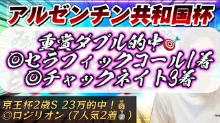 【アルゼンチン共和国杯•みやこS 最終結論】京王杯2歳S◎ロジリオン7人気2着🥈23万的中🎯2日連続爆勝ちへ！この馬で勝負する🫵 [upl. by Arreit503]