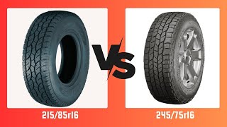 Tire Size 21585r16 vs 24575r16 [upl. by Ilajna236]