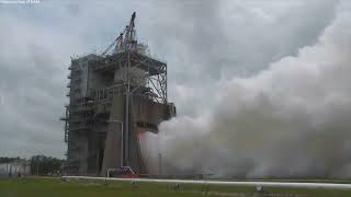 SLS RS25 Engine Test 15 June 2023 [upl. by Htenay]