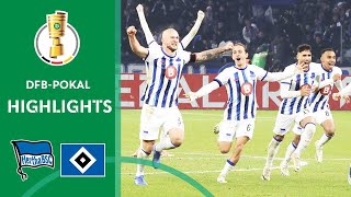 quotLASTMINUTE Herthaquot wins on penalties  Hertha BSC vs Hamburger SV 43  Highlights  DFBPokal [upl. by Lander]