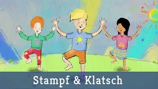 Stampf und Klatsch Animiertes Tanzvideo  Lichterkinder  Kinderlieder  Bewegungslieder [upl. by Whitcher]