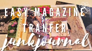 💖🧩🤔 Making quick easy Magazine transfers for Junk Journal  Art journal ideas onbeingwhole [upl. by Seena507]