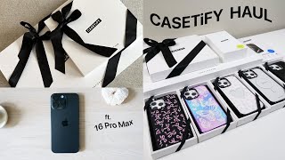 Unboxing CASETiFY iPhone 16 Pro Max Accessories 2024  My Favorite Phone Case Haul [upl. by Nauqas]