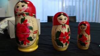 my first unboxing video russian dolls [upl. by Ahsotal]