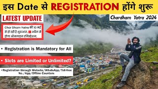 BIG UPDATE😃  Chardham Yatra Registration 2024 Kedarnath Yatra Opening Date  Uttarakhand Beauty [upl. by Ojeibbob734]