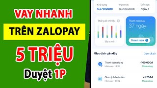 Cách Vay Tiền Online Trên Zalopay  Vay Tiền Trên Zalopay 5 Triệu [upl. by Llydnek]