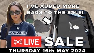 Sophie Shohet LIVE BAG SALE TODAY 160524 at 5pm BST12pm EDT8pm GST12am SGT [upl. by Ycnan]