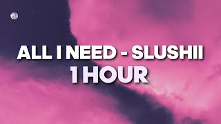 All I Need  Slushii 1 HOUR Rocket League Lobby Song [upl. by Keram]