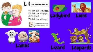 Jolly Phonics song Group 3 L song [upl. by Jacobina]