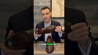 Remove Creases from your Leather Shoes clothing shoes shoestyle classicshoes dressshoes [upl. by Enilec]