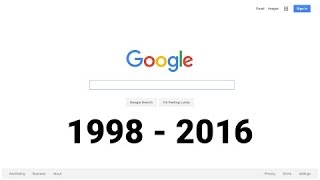 18 Years of the Google Homepage 19982016 Slow Version [upl. by Yspyg]