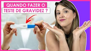 QUANTO TEMPO DE ATRASO MENSTRUAL PARA FAZER O TESTE DE GRAVIDEZ [upl. by Attevaj428]