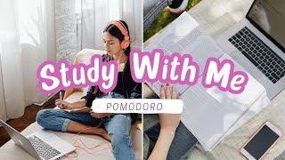 🥤🎀Study With Me Pomodoro 1 Hora 📚 Temporizador [upl. by Pepi692]