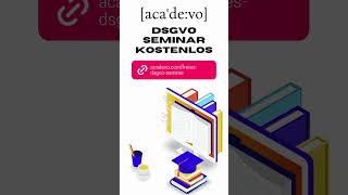 ✏️ Jetzt das kostenlose DSGVOSeminar bei acadevo sichern [upl. by Zonnya791]