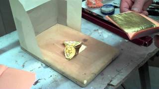 Gilding Lesson4 leafing Video3 the cushion [upl. by Aleibarg]