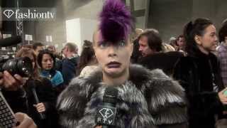 Model Talks  Cara Delevingne  FallWinter 201314 Fashion Week  FashionTV [upl. by Bertold]