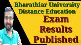 Exam Results PublishedBharathiar University Distance Education KCS classes [upl. by Tjader]