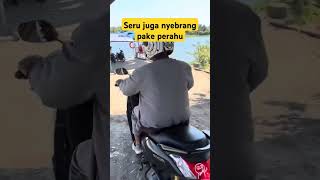 Nyebrang pake perahu lintasi sunga jeneberang ifcmakassar [upl. by Nuhsal841]