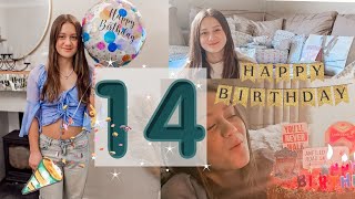 LEXIES 14th BIRTHDAY OPENING HER BIRTHDAY PRESENTS  BIRTHDAY VLOG [upl. by Esyli]