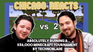 Absolutely Ruining a 36000 Minecraft Tournament by Technoblade  Actors React [upl. by Whitson]