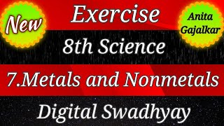 8th science chapter 7 question answer । 7 metals and nonmetals class 8 ।metals and nonmetals class 8 [upl. by Aelegna]