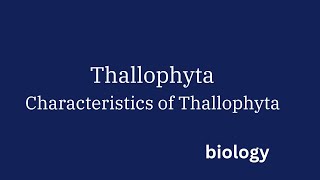 Thallophytes  characteristics of Thallophyta  class 9 biology  Diversity in living organisms [upl. by Bajaj168]