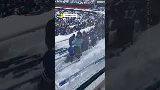 Buffalo Bills amp Steelers Fans Shovel Heaps of Snow Ahead of NFL Playoff Game [upl. by Alak250]