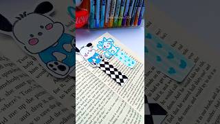 Paper bookmark ✨🌟💗🌺easy origami cartoon bookmark bookmark aesthetic bts artandcraft [upl. by Bonar85]