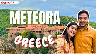 METEORA Famous GREEK City in the SKY Top Athens Day Trip Vlog   Greece Trip vlog Nikita Yogesh [upl. by Ranita]