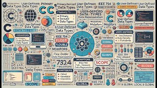 Data Types Modifiers Float Data FormatIdentifiersVarsConstDecOctHexaFractionsChars Scope [upl. by Lesig]