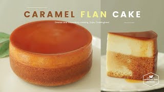 플랑 케이크 카라멜 커스터드 푸딩 케이크 만들기  Flan Cake Caramel Custard Pudding Cake  カスタードプリンケーキ  Cooking ASMR [upl. by Ephrem]