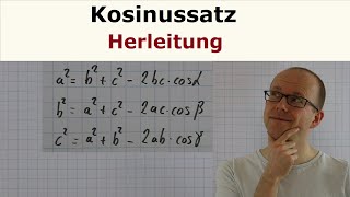 Kosinussatz Herleitung [upl. by Ellerey]