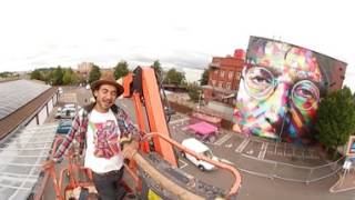 360 view of Eduardo Kobra representing his work at Upfest in Bristol UK [upl. by Rehpotsirhcnhoj]