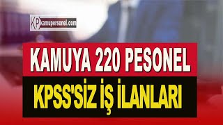 7 İL 220 KAMU PESONELİ ALIMI [upl. by Crofoot744]