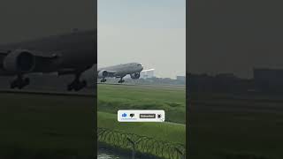 Saudia SV816Boeing777368ER Landing JED JEDDAHCGK JAKARTAsaudiarabia [upl. by Ahtelrac939]