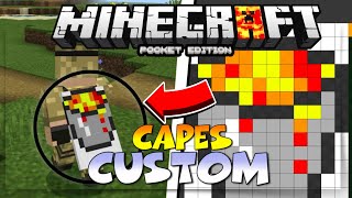 MCPE 116 CUSTOM CAPES  HOW TO GET CUSTOM CAPES IN MINECRAFT PE 116  MCPE CUSTOM CAPES ON SKIN [upl. by Kulsrud145]