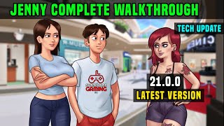 JENNY COMPLETE STORYLINE FULL WALKTHROUGH  SUMMERTIME SAGA 2100 TECH UPDATE LATEST VERSION [upl. by Annaesor108]