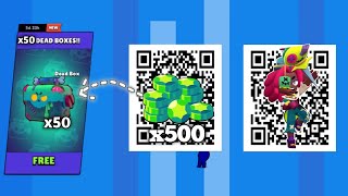 FREE x50 DEAD BOX amp HYPERCHARGE🤩 LEGENDARY STARS DROP QR CODE  BRAWL STARS QR CODE 2024 [upl. by Avehstab]