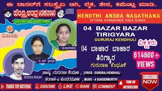 04 ಬಾಜಾರ ಬಾಜಾರ ತಿರಗ್ಯಾರ  ಜಾನಪದಗೀತೆ  ಗುರುರಾಜ ಕೆಂಧೂಳಿ  BAZAAR BAZAR  FOLK SONG  GURURAJ KENDULI [upl. by Oliviero698]