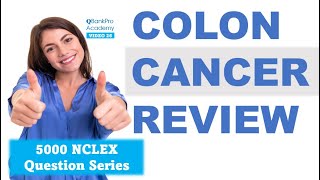 NCLEX Exam 2022 Questions and Answers  COLON CANCER  Colonoscopy FOBT Symptoms Nursing Review [upl. by Chelsae]