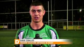 Dibier Ceballos único Espartano en selección de rugby Noticias  TeleMedellin [upl. by Evars112]