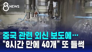 중국 관련 외신 보도에…quot8시간 만에 40개quot 또 들썩  SBS 8뉴스 [upl. by Hestia]