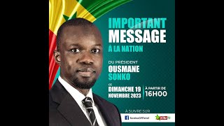 Important message à la nation dOusmane Sonko [upl. by Montana663]