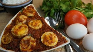 Egg kurma in Tamil  Muttai Kulambu  முட்டை குழம்பு [upl. by Sucirdor71]