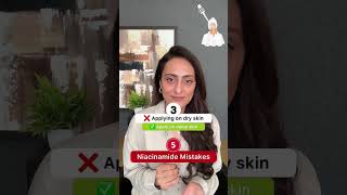 Niacinamide  Avoid these mistakes Dermatologist [upl. by Silirama322]