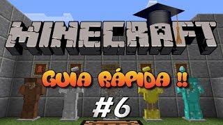 Guia Rápida Minecraft  Armaduras y soporte de armaduras  EP6 [upl. by Ecenaj]