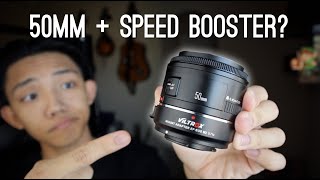 Canon M50 and 50mm Lens Adapter Comparison  Viltrox Speed booster vs Canon Lens Adapter [upl. by Tahpos]