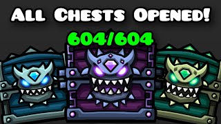 ALL GEOMETRY DASH 22 CHESTS OPENED [upl. by Dupin]