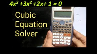 How to solve cubic equation in scientific calculator CASIO fx991ES PLUS [upl. by Margeaux]