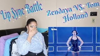 Zendaya VS Tom HollandLip Sync BattleReaction No words😂 [upl. by Naoj]